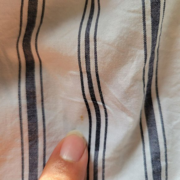 Wayf Womans White Blue Beach Beckett V-Neck Striped Wrap Dress Size Small - Picture 8 of 11